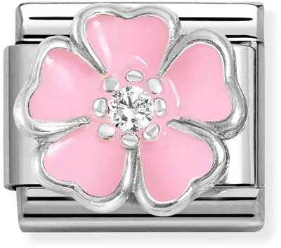 Nomination Classic Symbols Pink Flower Charm 330321/14