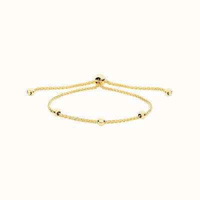 James Moore TH 9CT YEL GOLD LADIES' PULL STYLE BRACELET BR572