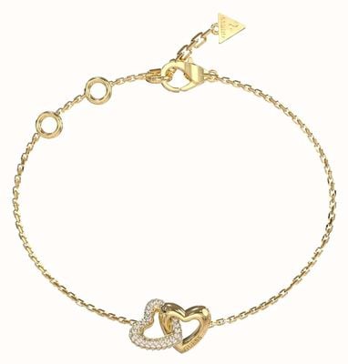 Guess Beloved 15mm Heart Gold-Tone Bracelet UBB06014YGL