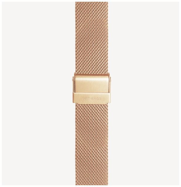 Withings MILANESEWRISTBAND Rose Gold Milenise 18mm Strap Watch