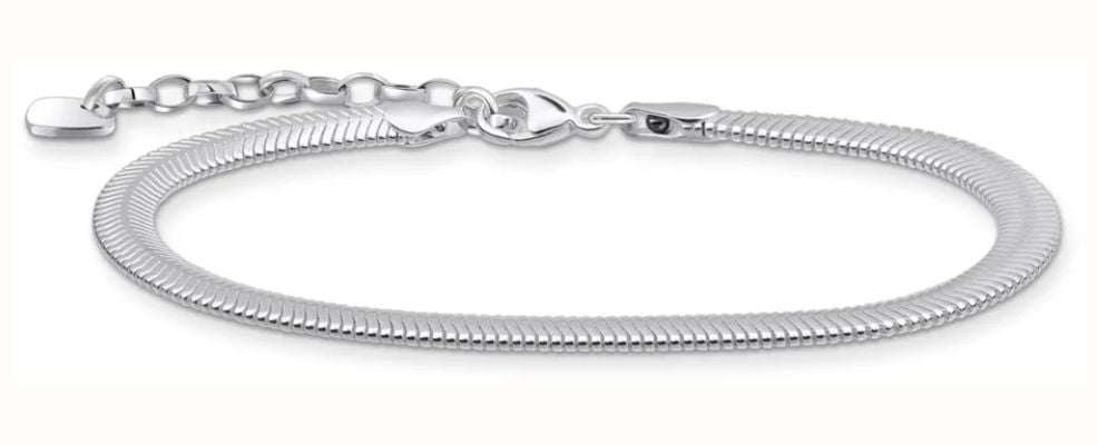 Thomas Sabo Women's Sterling Silver Snake Chain Bracelet A2169-001-21-L19V