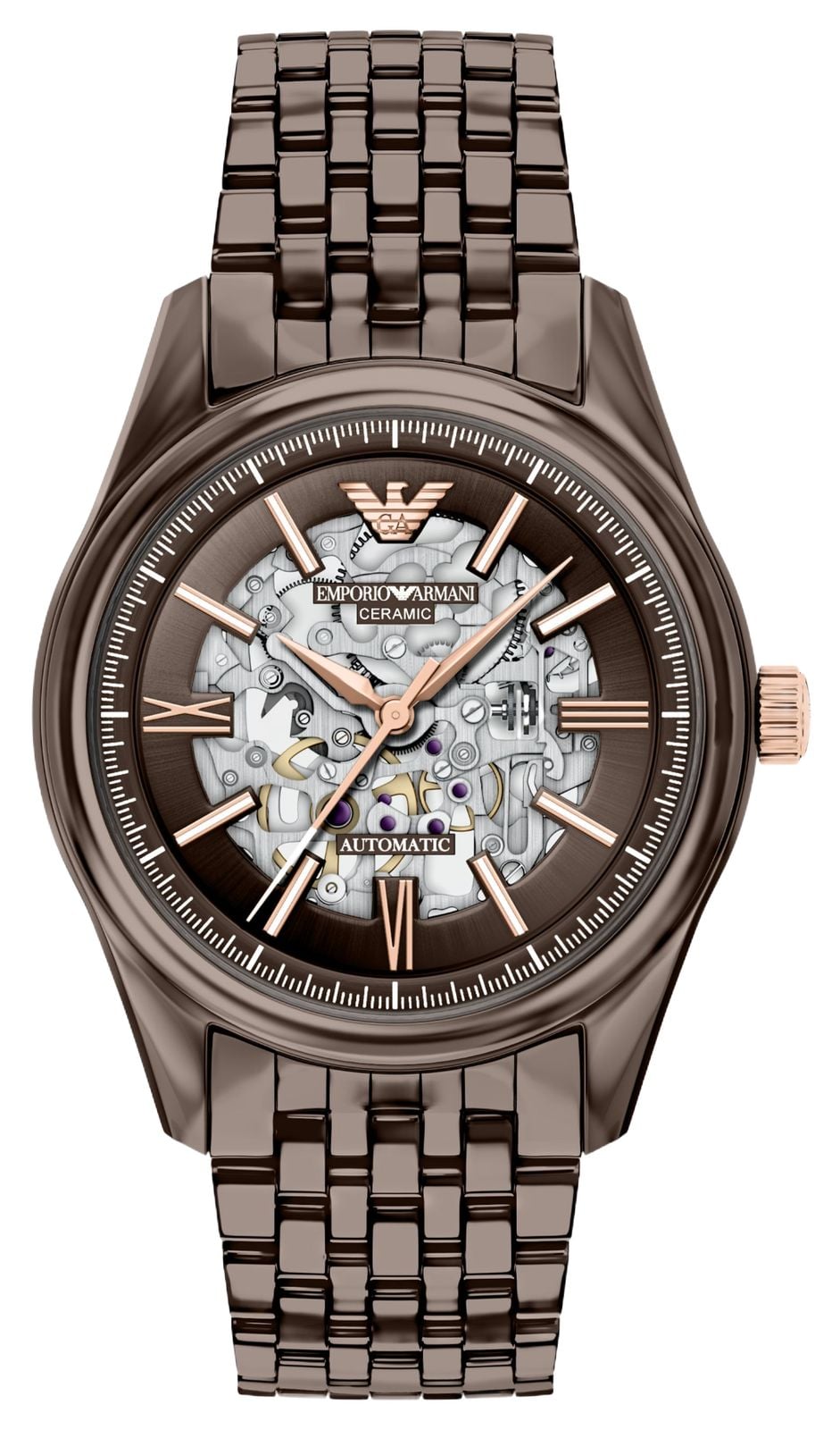 Emporio Armani AR60101 Ceramic Automatic (43mm) Skeleton Watch