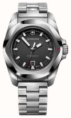 Victorinox I.N.O.X. Quartz (41mm) Black Dial / Stainless Steel Bracelet 242030
