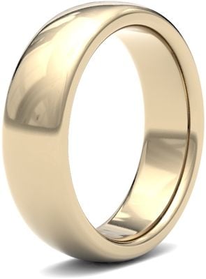 James Moore Wedding Rings | 9ct Yellow Gold | 6mm | Heavy | Premium Court | AG_6GHP-9Y