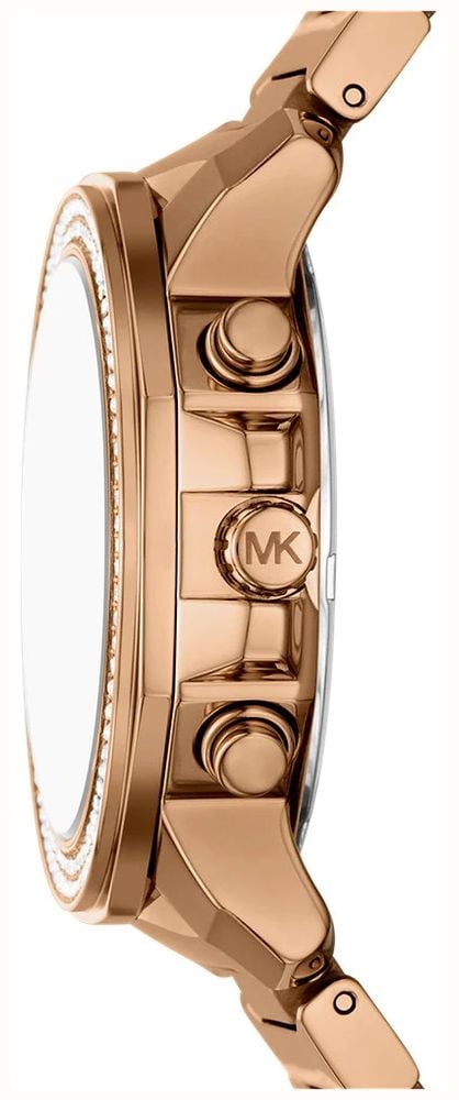 Michael Kors Prescott Ladies Rose Gold Tone chronograph with crystals MK7682 - alternate view 3