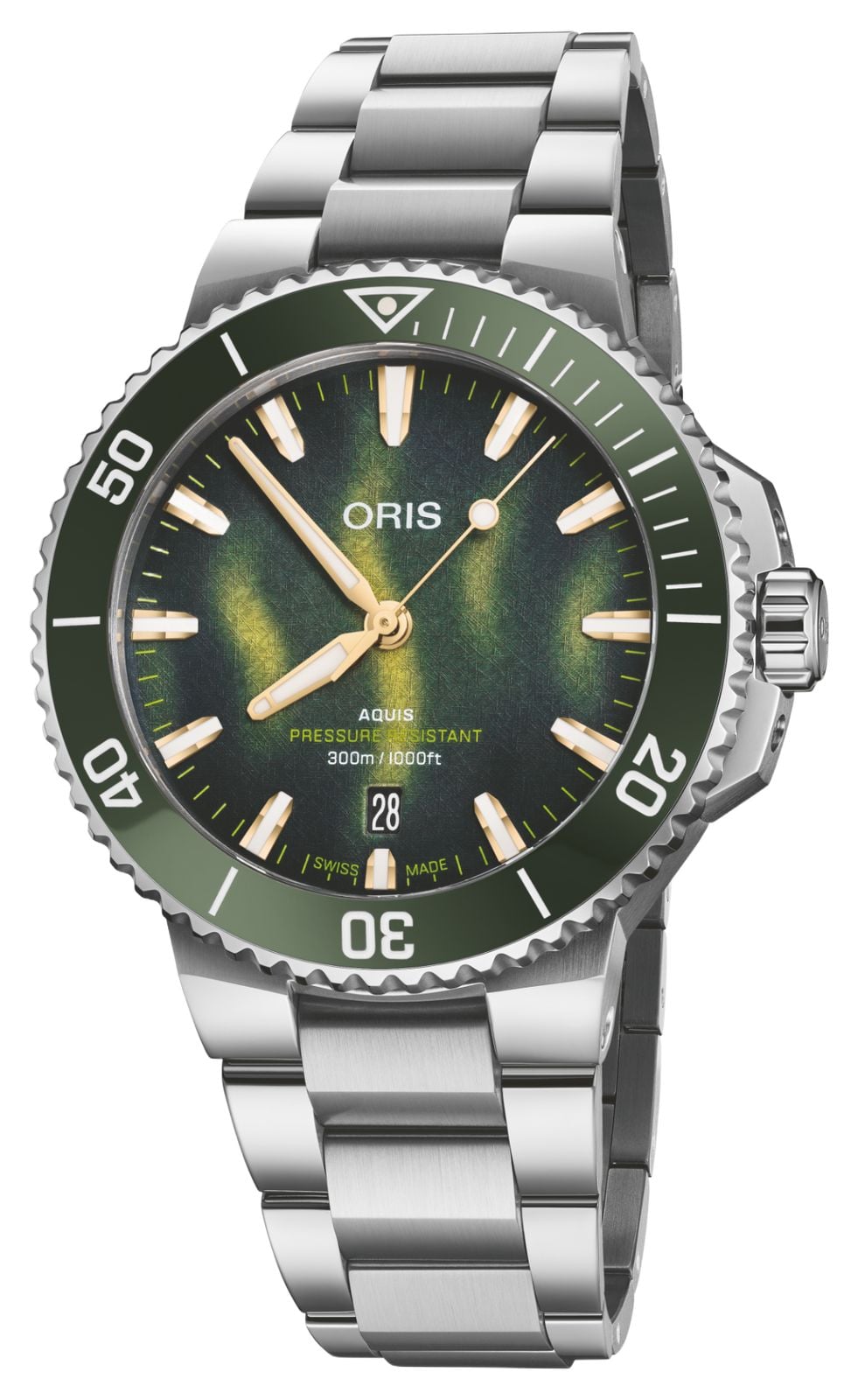 ORIS 01 733 7787 4187-SET Aquis Date Kelp Forest Limited Watch