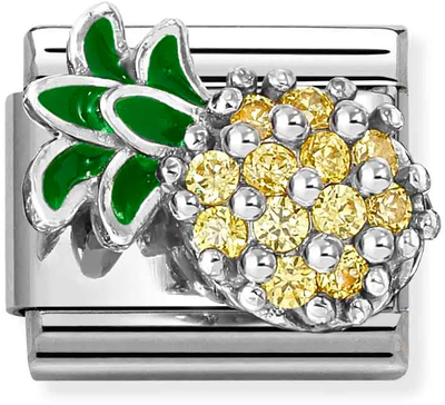 Nomination Classic Pineapple Cubic Zirconia Enamel Charm 330328/21