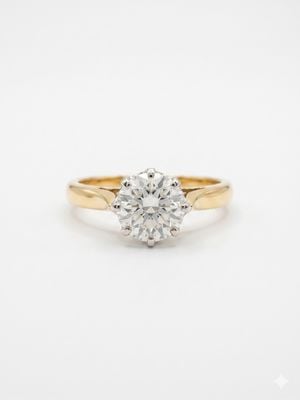 Pre Owned 0.90ct Diamond Solitare 18ct Yellow Gold J85645