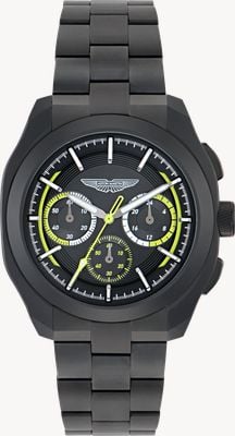 Aston Martin Thrill CRT Quartz Chronograph (42mm) Black Dial / Black Ceramic Bracelet MTRC2F603