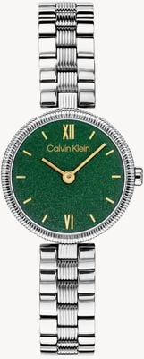Calvin Klein Gleam (24mm) Green Dial / Stainless Steel Bracelet 25100224
