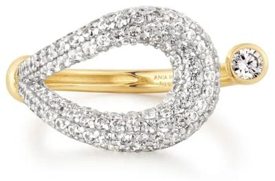 Ania Haie Gold Pavé Knot Adjustable Ring R077-01G