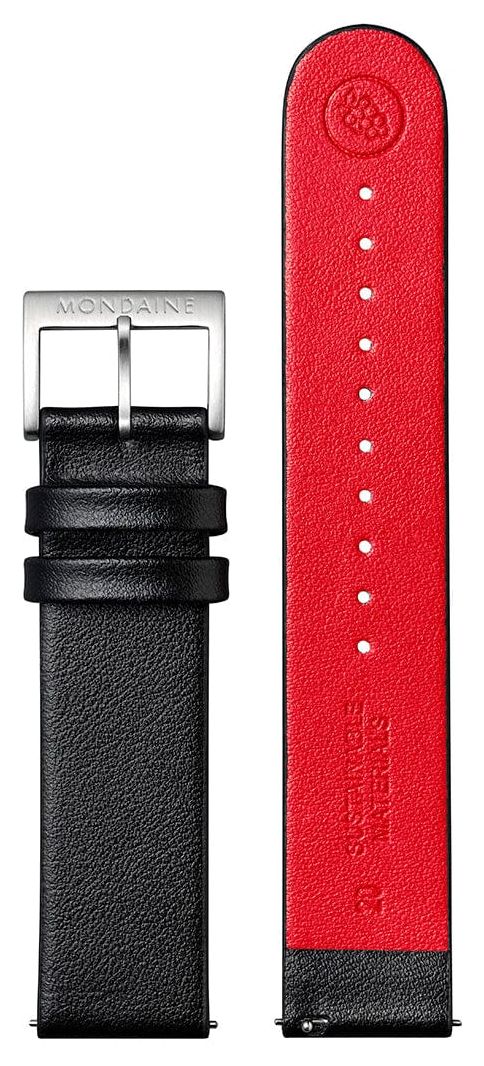 Mondaine FG1682221Q Vegan Grape Leather Strap - Black - ( Watch