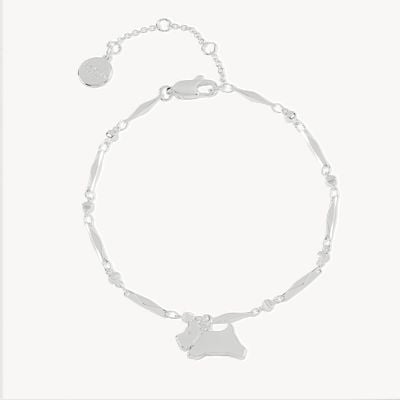 Radley Jewellery Ladies Dog Charm Bracelet Silver Plated Metal RYJ3229S