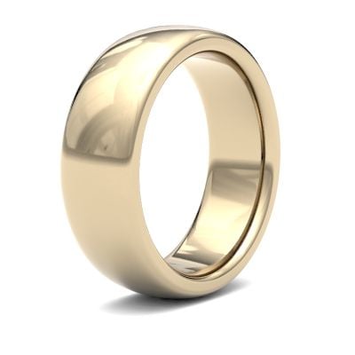James Moore Wedding Rings | 9ct Yellow Gold | 7mm | Heavy | Premium Court | AG_7LHP-9Y