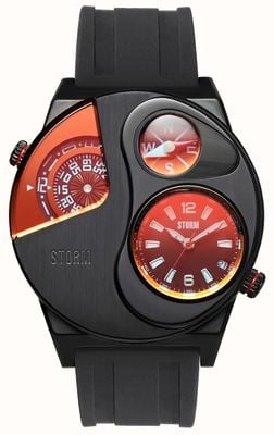 STORM Navitrek Slate Red (45mm) Slate and Red Dial / Black Stainless Steel Bracelet 47541/SL/R