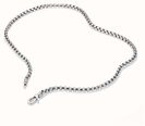 Thomas Sabo Thomas Sabo Rebel at Heart Men's 5.2mm Stainless Steel Box Chain Necklace KE2398-S01-53-L55 - alternate view 2