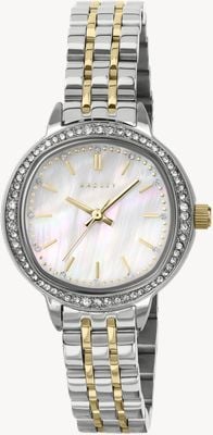 Radley Crystal-Set Three-Hand Quartz (28mm) Mother-of-Pearl Dial / Two-Tone Stainless Steel Bracelet RY4689