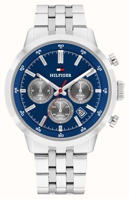 Tommy Hilfiger KENT Chronograph (43mm) Blue Dial / Stainless Steel Bracelet 1710753