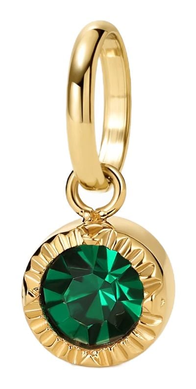 D.LOUISE CH-40-05 Mini Bezel Birthstone May/Emerald Jewellery