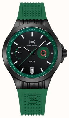 GLOCK Precision Cartridge Solar (42mm) Black Dial / Green RTF Silicone Strap GW-19-4-22