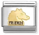 Nomination Classic Horse Friends 18ct Gold Charm 030285/71