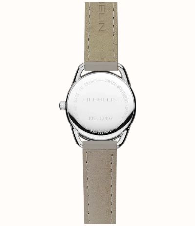 Herbelin Équinoxe Quartz (28mm) White Guilloché Dial / Taupe Leather Strap 17497AP08TA - alternate view 2