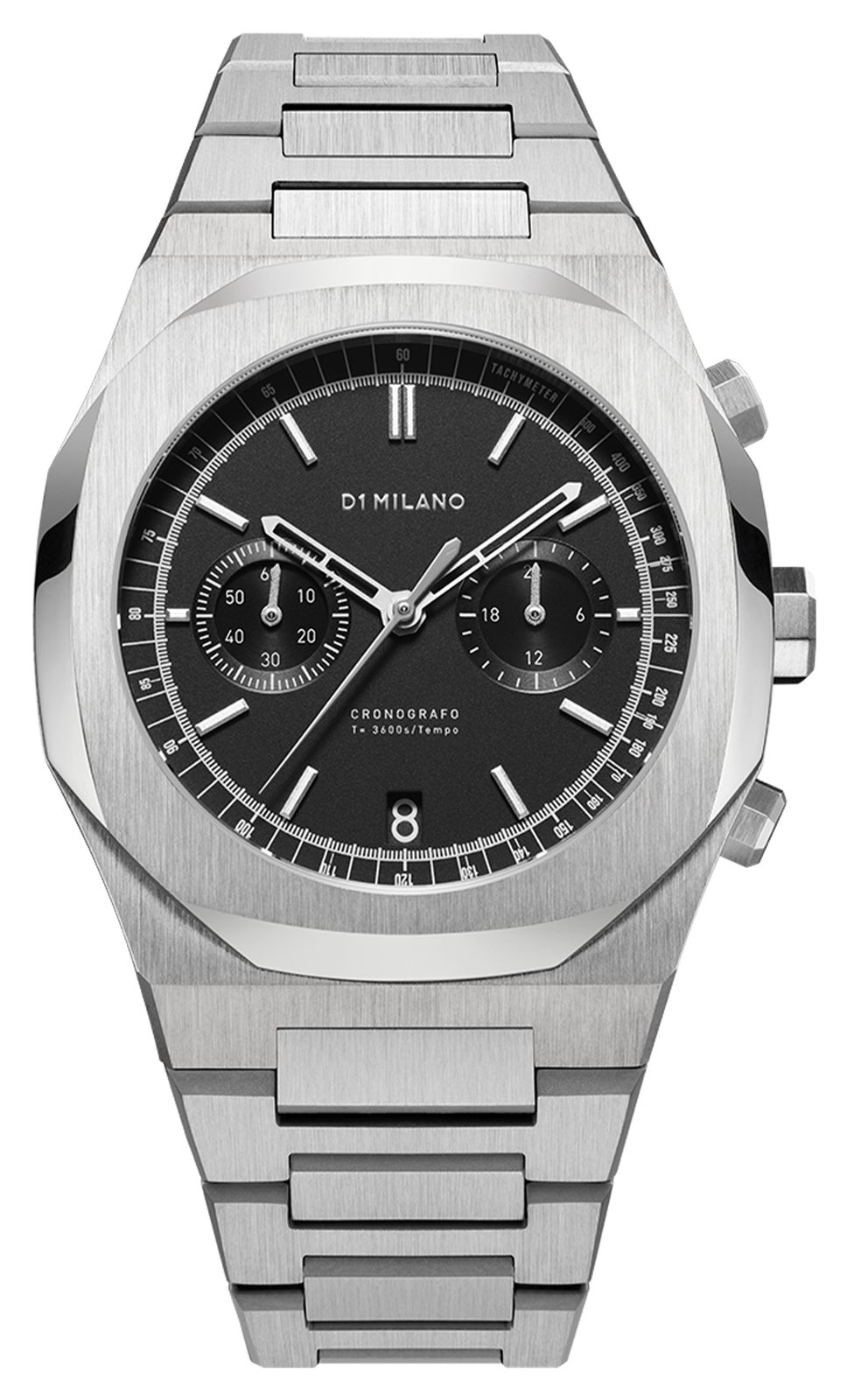 D1 Milano CHBJ08 Cronografo New-Black (41.5mm) Matte Black Watch