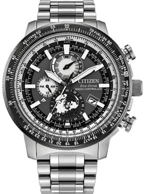 Citizen Promaster Air Geo Trekker Eco-Drive RC (46mm) Grey Dial / Stainless Steel Bracelet BY3006-53H