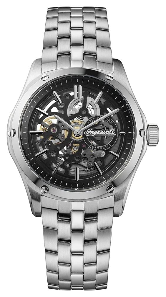 Ingersoll I18201 THE WHISTLE Automatic (43mm) Black Skeleton Watch