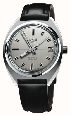 ORIS Star Edition Automatic (35mm) Silver Dial / Black Leather Strap 01 733 7813 4151-SET