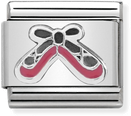 Nomination Classic Ballet Shoes Sterling Silver & Steel Enamel Charm 330202/41