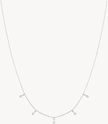 Treasure House Silver Multi Tear Drop Necklace G3394