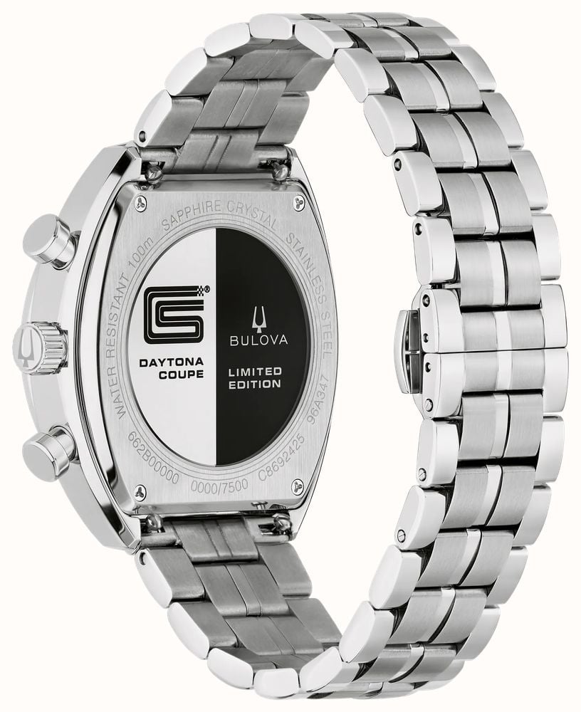 Bulova SHELBY Racer Chronograph Limited Edition (40.5mm) Silver Dial / Stainless Steel Bracelet 96K118 - alternate view 2