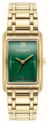 Olivia Burton Classic Grove (23mm) Forest Green Dial / Gold PVD Stainless Steel Bracelet 24000195