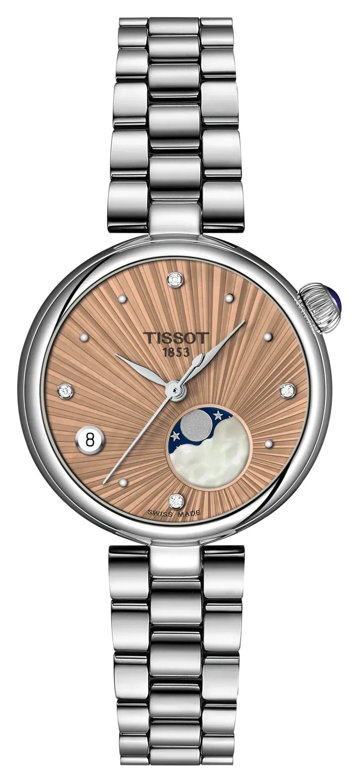 Tissot T1522231154600 Desir Moonphase Quartz (29.6mm) Beige Watch