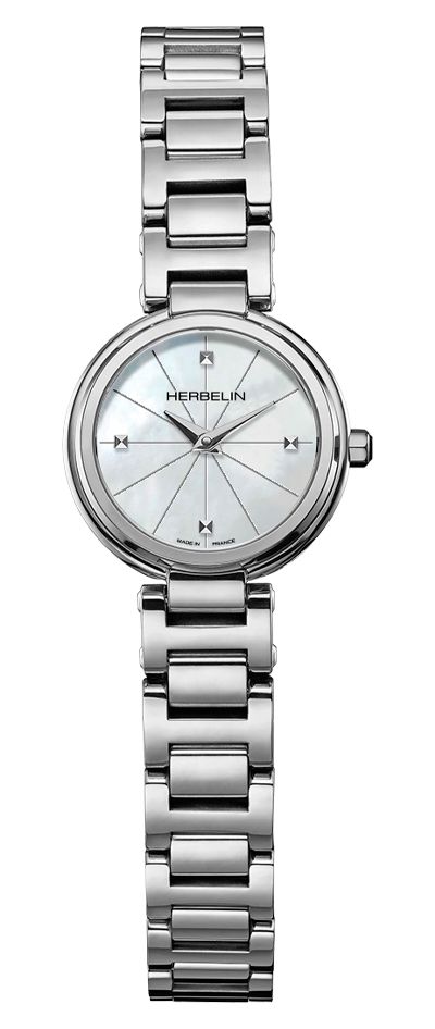 Herbelin 17312B19 Lady H Quartz (22mm) Mother-of-Pearl Dial Watch