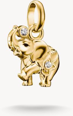 Thomas Sabo Women Thomas Sabo Elephant Gold Charm Connect Pendant CC1327-M05-14