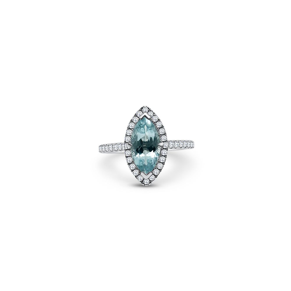GEMEX 11919 James Moore & Co 18ct White Gold 1.50ct Marquise Jewellery