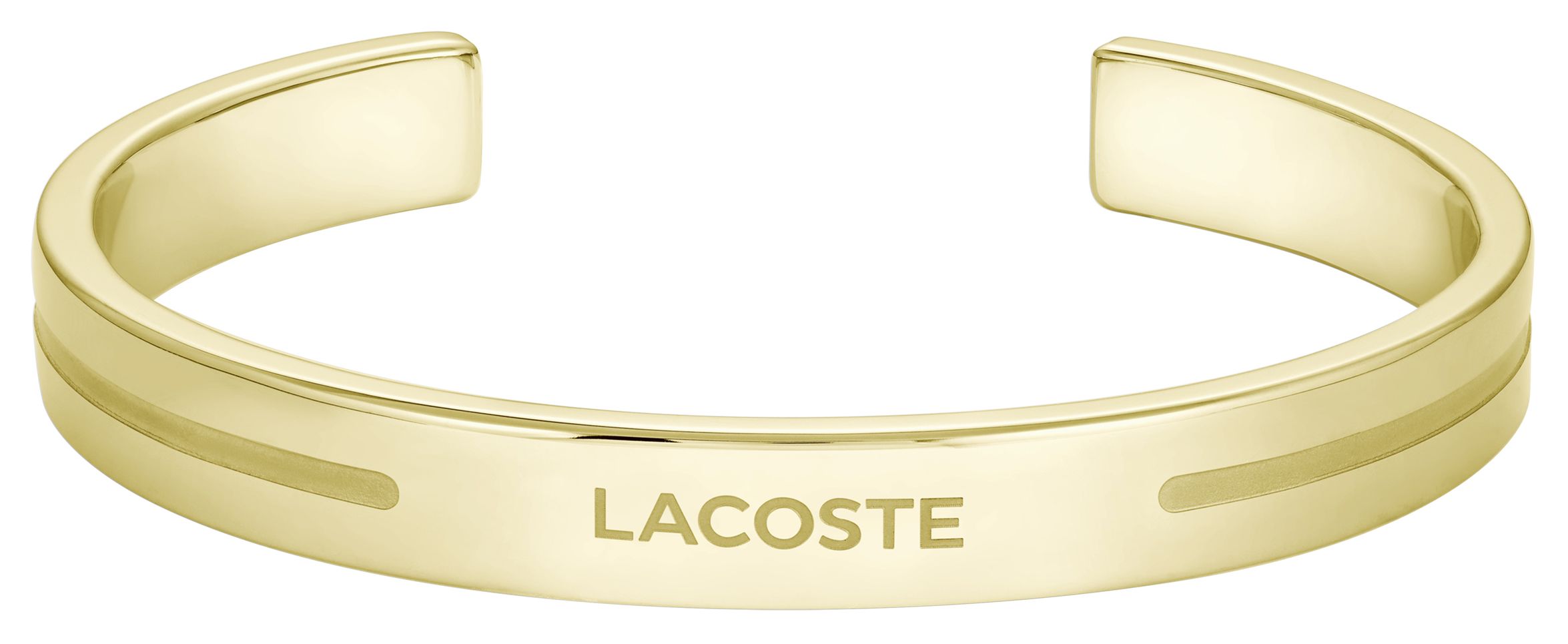 Lacoste 2040527 ADVENTURER gold plated lacoste cuff bangle Jewellery