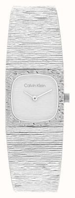 Calvin Klein SOPHISTICATED SQUARE Two-Hand Quartz (20mm) Silver Dial / Stainless Steel Bracelet 25100177