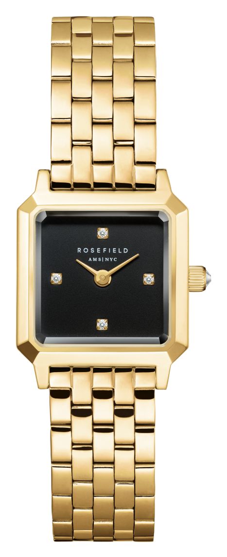 Rosefield BBGSG-B08 Boxelle (19.5mm) Black CD Sunray Dial / Watch