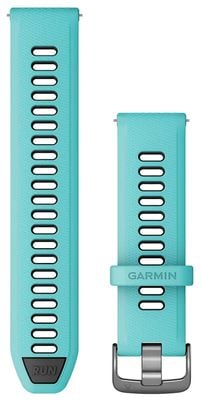 Garmin Quick Release  Strap Only (22mm) Aqua/Black Silicone, Slate Hardware 010-11251-A2