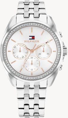 Tommy Hilfiger Mellie Multifunction (36mm) Silver Dial / Stainless Steel Bracelet 1782802