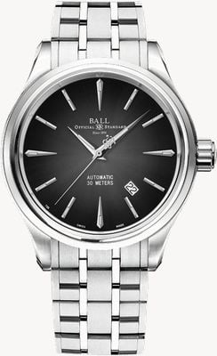 Ball Watch Company Trainmaster Legend | 40mm | Limited Edition | Black Dial | Stainless Steel Bracelet NM9080D-S1J-BK