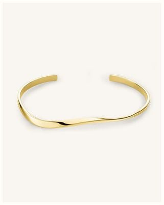 Rosefield Jewellery Ladies Iggy Twisted Bangle Gold JTWBG-J075