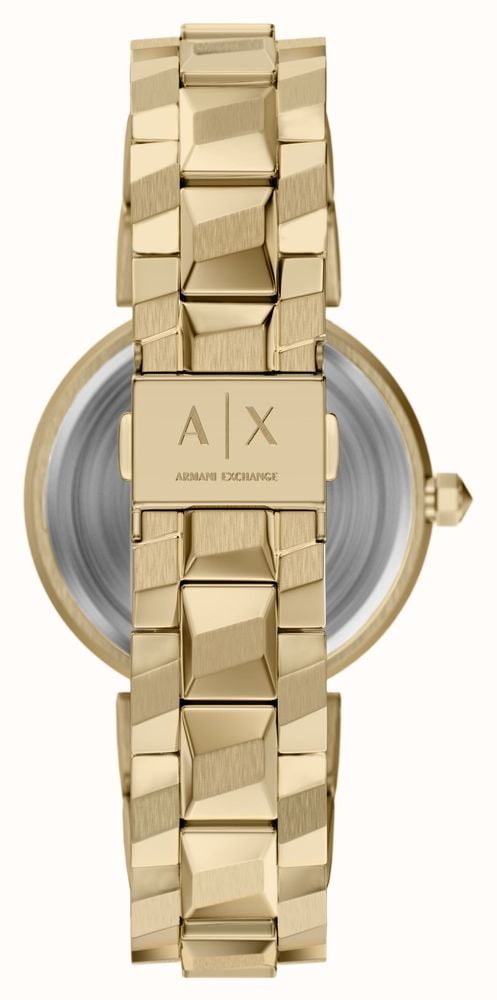 Armani Exchange Two-Hand Quartz (34mm) Champagne Sunray Dial / Gold PVD Stainless Steel Bracelet AX4409 - alternate view 4