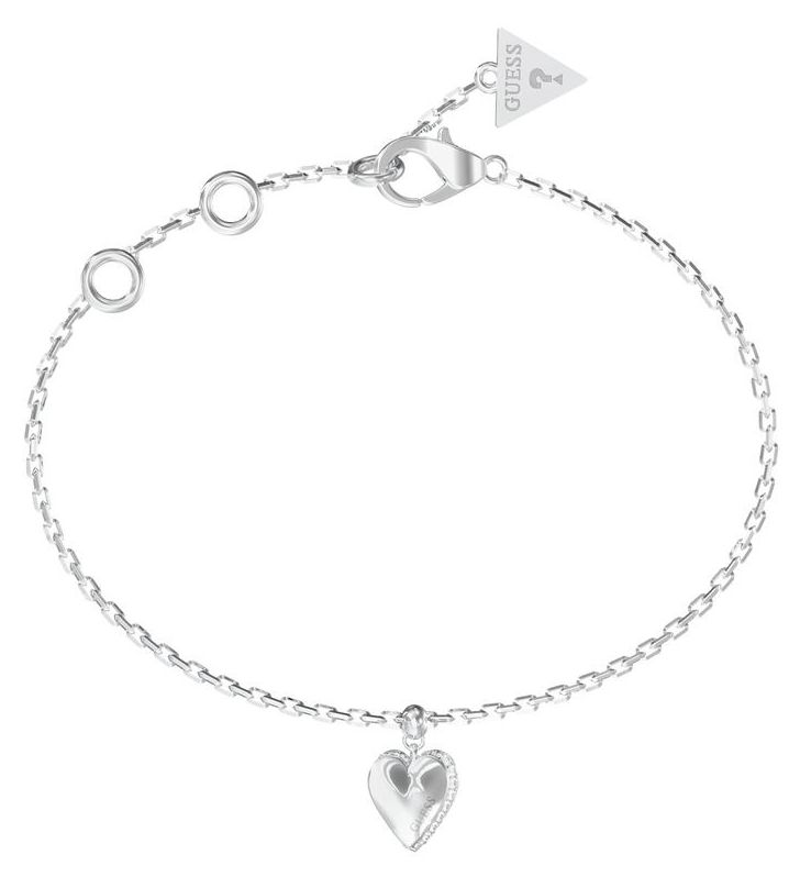 Guess UBB06082RHL By Your Side Silver Heart Bracelet Jewellery