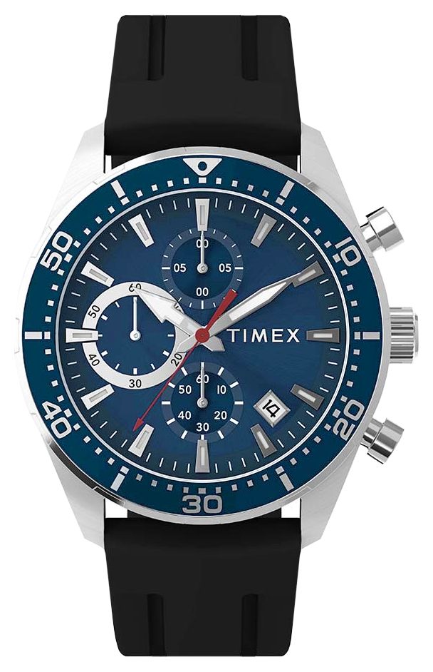 Timex TW2Y62300 Ridgefield Chronograph (42mm) Blue Sunray Watch