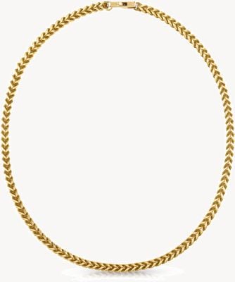 Guess Men's My Chains Gold Plated Foxtail Chain Necklace 21" UMN01337YG
