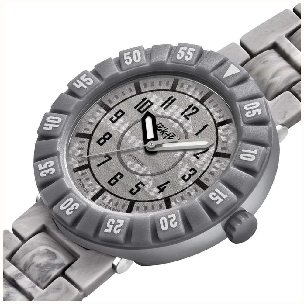 Flik Flak Children's Boys Grey Lunar Brick Theme Quartz FCSP134 - alternate view 2